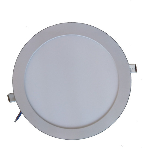 Panel Plafón Led 18w Blanco Redondo De Embutir Pack X 7