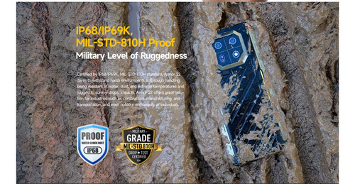 Smartphone Armor 22 16 Gb Ram + 128 Gb Rom + Vision Nocturna De Alta Resolución Uso Rudo Militar Dual Sim Nfc