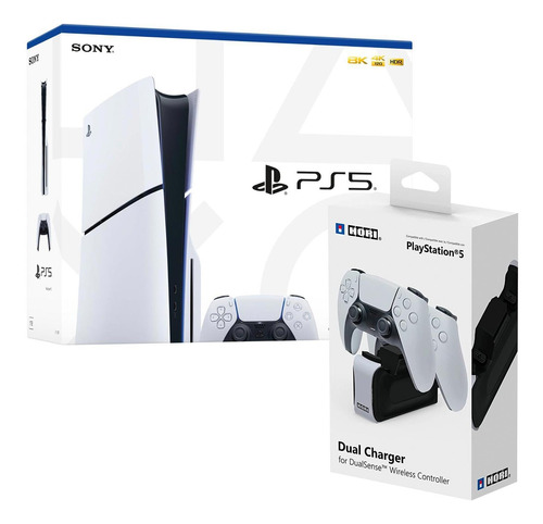 Consola Ps5 Slim Con Lector+dual Charger Dualsense Wireless