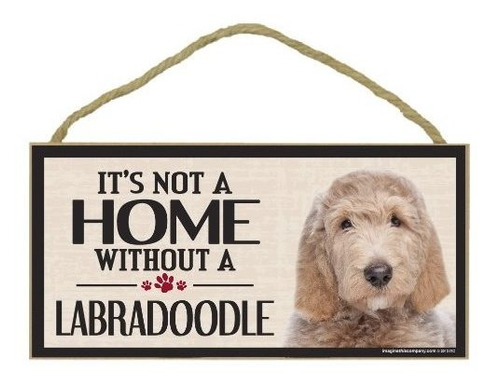 Cartel De Madera Labradoodle 