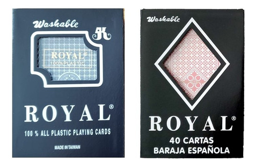 1 Mazo Baraja Española Y 1 De Póker 100% Plástico Y Calidad