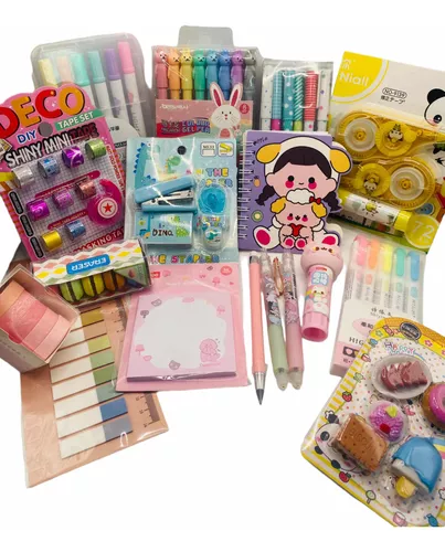 Kit Escolar / Paquete De Útiles Escolares Kawaii