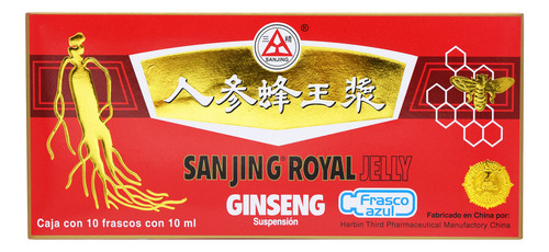 Ampolleta Ginseng Roja De 10 Ampolletas