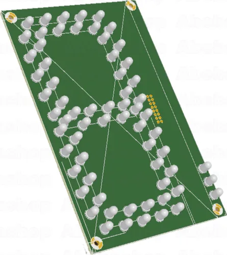 Pack 30x Display 7 Segmentos Alto 15cm 12v Azul Arduino Nume