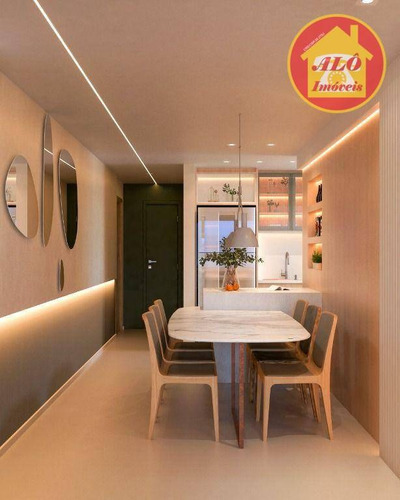 Imagem 2 de 8 de Apartamento À Venda, 109 M² Por R$ 707.880,44 - Canto Do Forte - Praia Grande/sp - Ap6821
