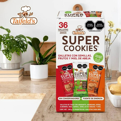 Taifelds Super Cookies 3 Sabores 540g