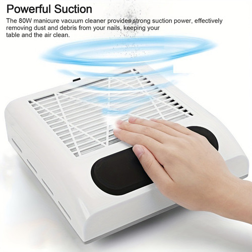 Colector De Polvo De Uñas Eléctrico Ajustable De 80 W