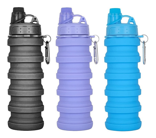 Botella Deportiva Plegable Silicona Colores Pettish Online