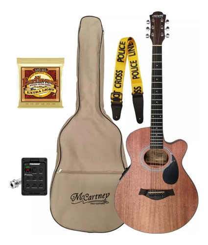 Guitarra Mccartney Qa66 Pastilla Fishman Cuerdas Ernie Ball