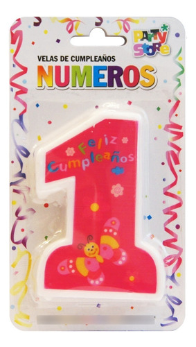 Vela Mi 1er Añito Nena - 1 Año