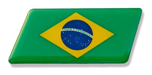 Logo Adhesivo Brasil Emblema Insignia Para Auto Moto