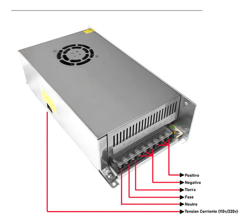 Fuente Poder 12v 10a 120w Transformador 220v Camaras Cinta