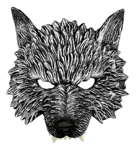 Navidad Máscara De Lobo De Halloween Media Cara Máscara