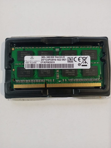 Memoria  Ram Ddr3l 8gb Laptop  1600