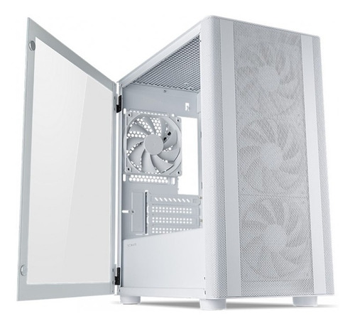 Gabinete Tecware Flatline Mesh Frontal 4 Coolers Blanco !!