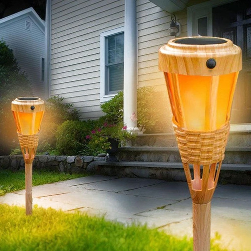 Lámpara Solar 40 Led Antorcha 3 Modos Luz Exterior Ip65 Deco