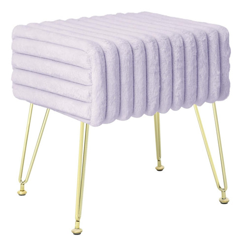 Taburete Otomano, Reposapiés, Taburete De Maquillaje Con Est