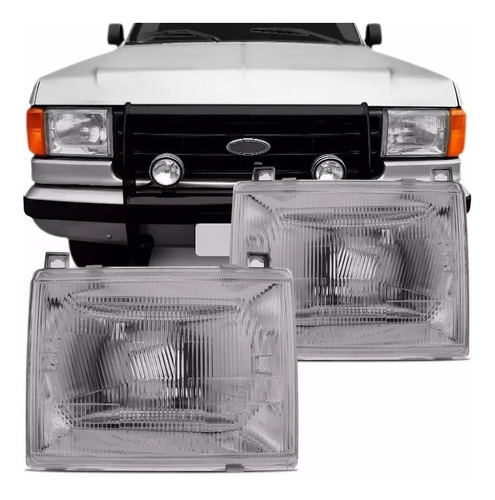 Optica Ford F-100 1993 94 95 1996 Con Luz De Policarbonato