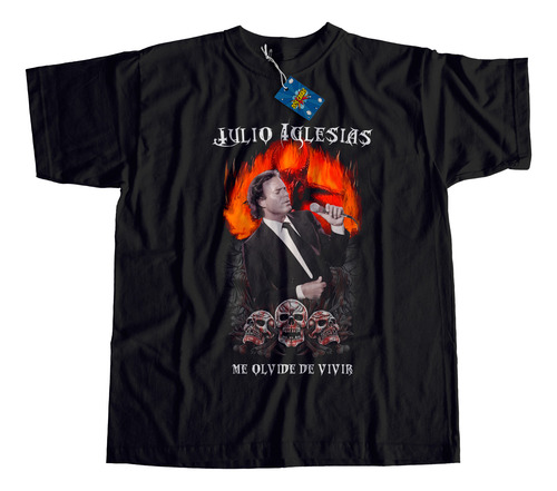 Remera Julio Iglesias Estilo Trash Metal 100% Algodon