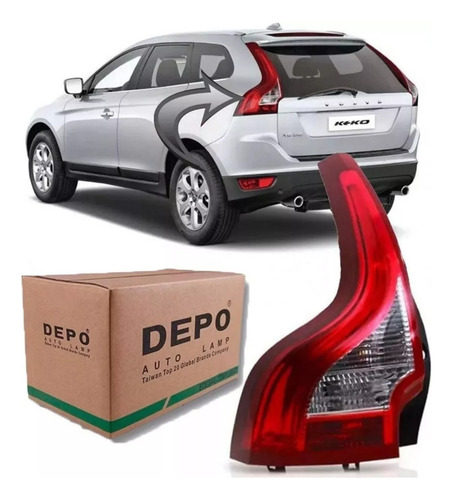 Lanterna Volvo Xc60 2009 2010 2011 2012 C/ Led Esquerda Depo