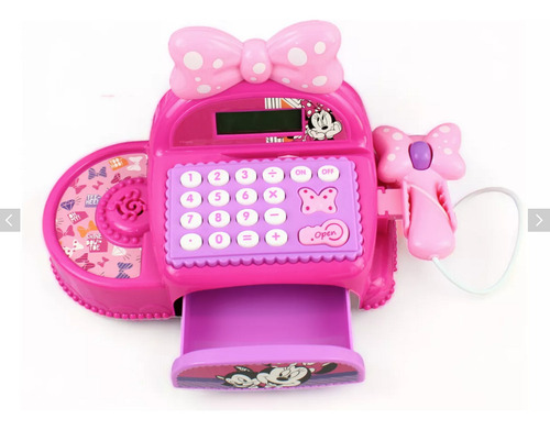 Juguete Caja Registradora Minnie Mouse Con Sonido Original