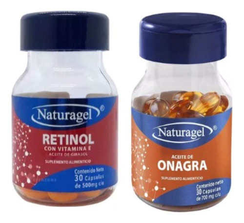 Naturagel 2 Pack Aceite De Onagra Y Retinol  30 Capsulas Sfn