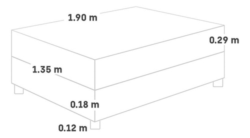Cama Standard Edén Plus | 2 Plazas
