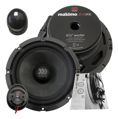 Kit Falante 2 Vias Morel Maximo Ultra 602 He Mkii + Cor Preto