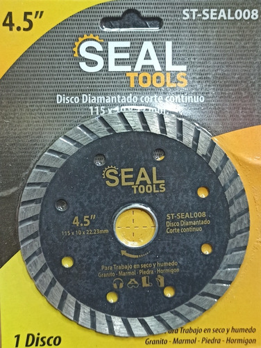 Disco Diamantado 4'' X 1/2'' Turbo Seal Tools