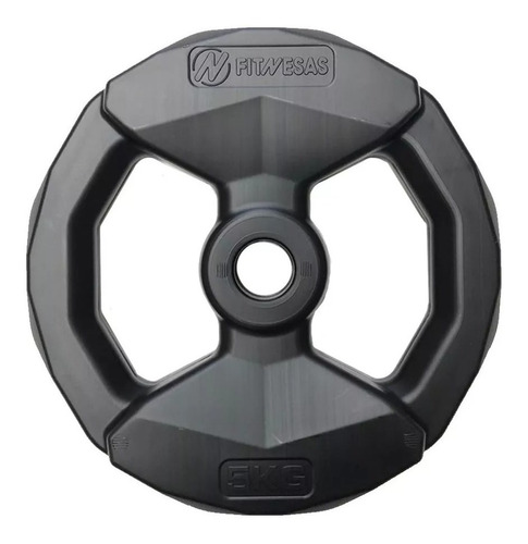 Disco Pesa Plástico De 5 Kg Plano Pump Fitness Mancuerna