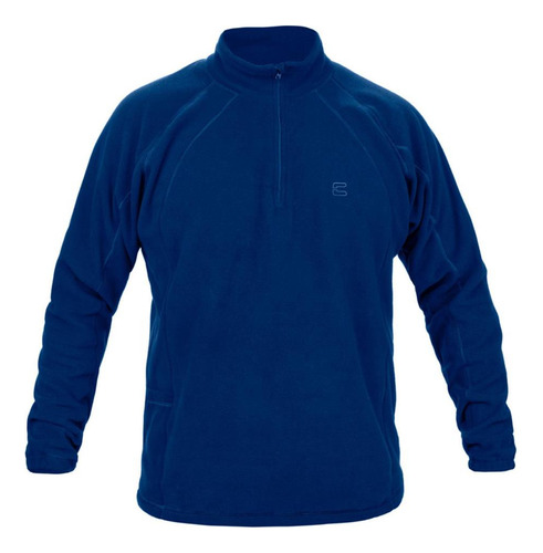 Blusa Segunda Pele Curtlo Zip Thermofleece Masculino Azul