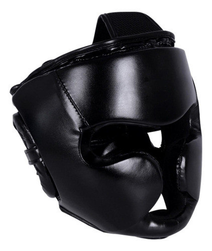 Boxeo Headgear Karate Cómodo Sparring Color Negro L .