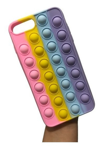 Funda Antiestres Burbuja Pop Colores Compatible Con iPhone