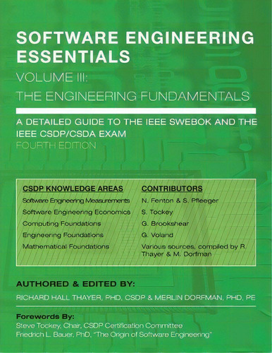 Software Engineering Essentials, Volume Iii, De Dr Richard Hall Thayer. Editorial Software Management Training, Tapa Blanda En Inglés