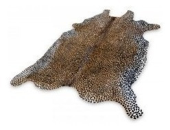 Imagen 6 de 10 de Alfombra Cuero Vaca Impreso Cebra Leop. Tamaño X X L