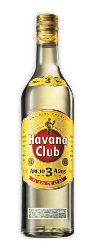 Havana Club Ron Blanco Añejo 3 Años 750ml Importado Cuba