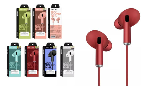 Manos Libres Audífonos Auriculares Música Control Volumen Color Diseño