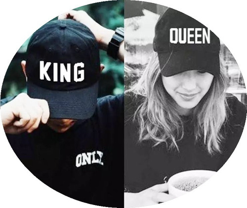 Gorros Para Parejas Queen King Amor San Valentin Snapback