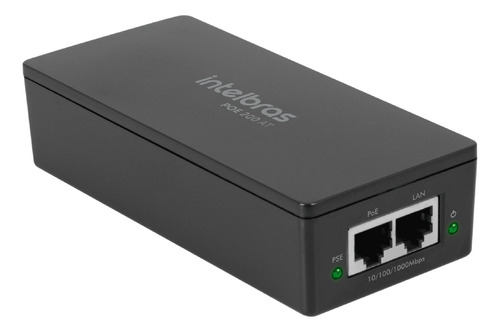 Inyector Poe Intelbras 200 At Gigabit Poe+ 802.3 Af/at 30w