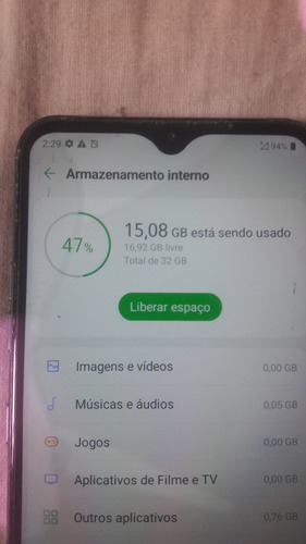 Celular LG K41s 32gb - Funcionando Com Detalhes (leiam) (Usado)