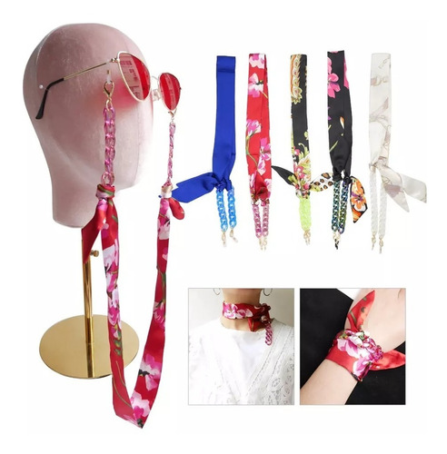 Imagen 2 de 3 de Collar Cadena Straps Colgante Para Anteojo Lente Mascarillas