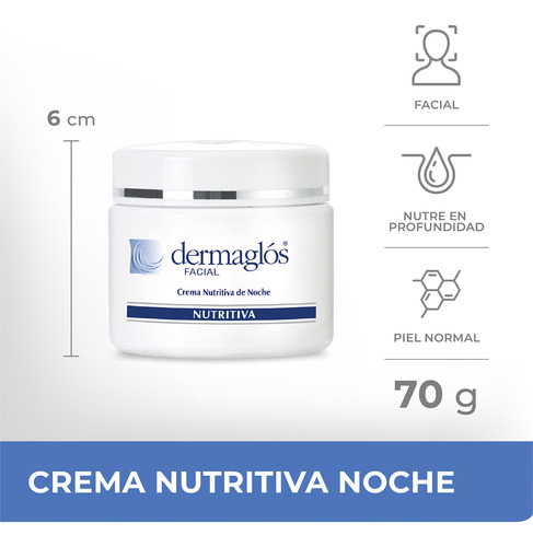 Dermaglós Crema Nutritiva De Noche Piel Normal 70gr