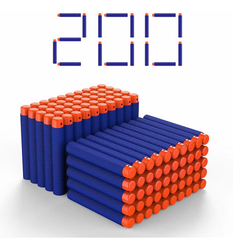 Nerf Juego De 200 Balas Compatibles Con Dardos Nerf N-strike