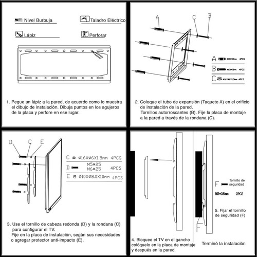 Soporte Para Pantallas Linkbit 14 A 43 Smart Tv Led Lcd Pdp