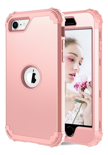   Funda Para Mayoreo Para iPhone Se2020 Uso Rudo 3 En 1