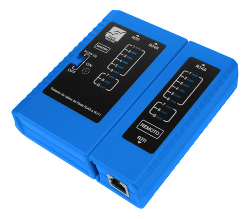 Testador Pier De Cabos Rede Lan Rj45 Com Bateria