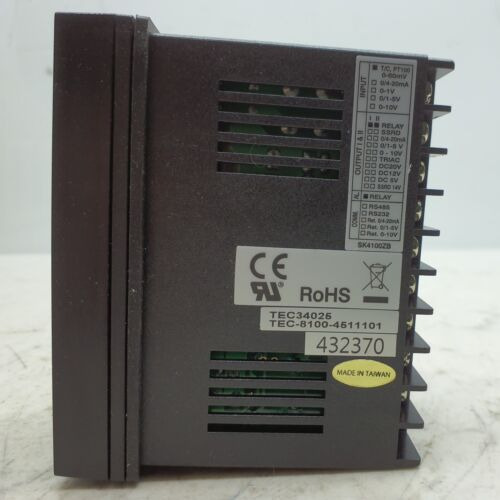 Tempco Tec34025 Temp Controller, Programmable, 90-250v, Zzk