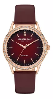 Kenneth Cole - Reloj Análogo Kcwla2180802 Mujer Color de la correa Marrón Color del bisel Marrón Color del fondo Marrón