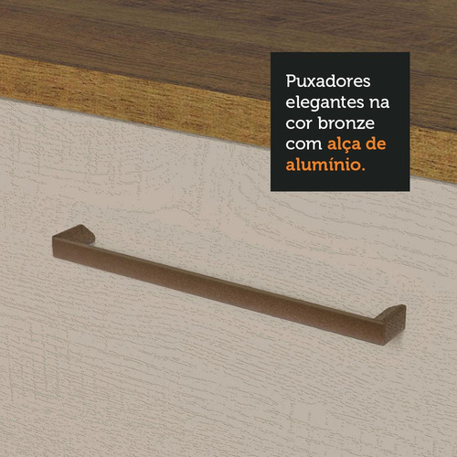 Mueble de cocina completo 270 cm Agata Rustic/Crema Madesa 08