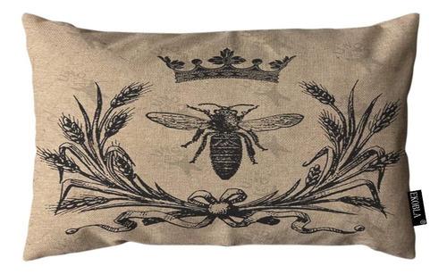 Ekobla Funda De Almohada De Abeja Vintage Reina Abejas Anima